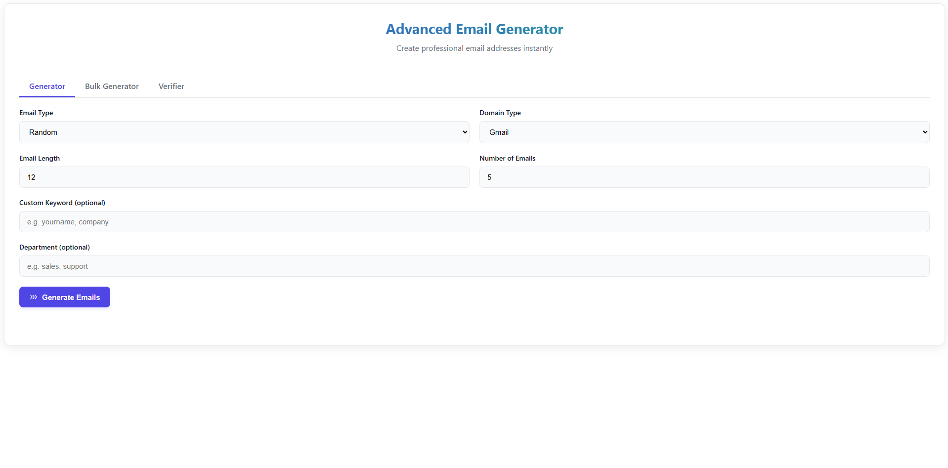 Email Generator