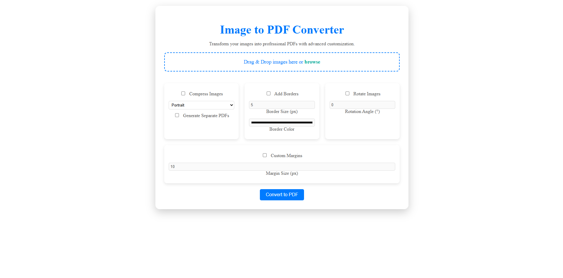 Image to PDF Converter