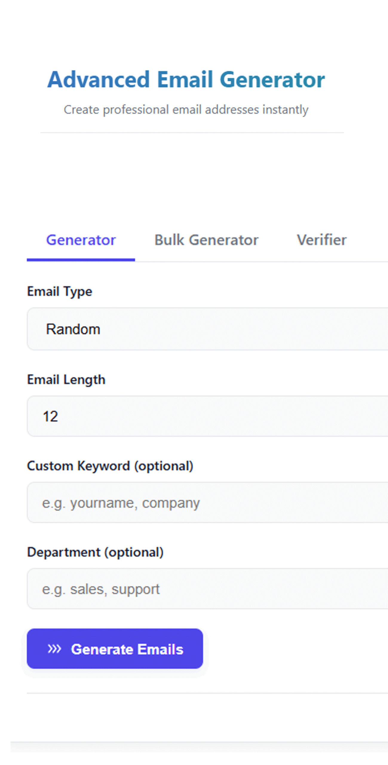 Email Generator