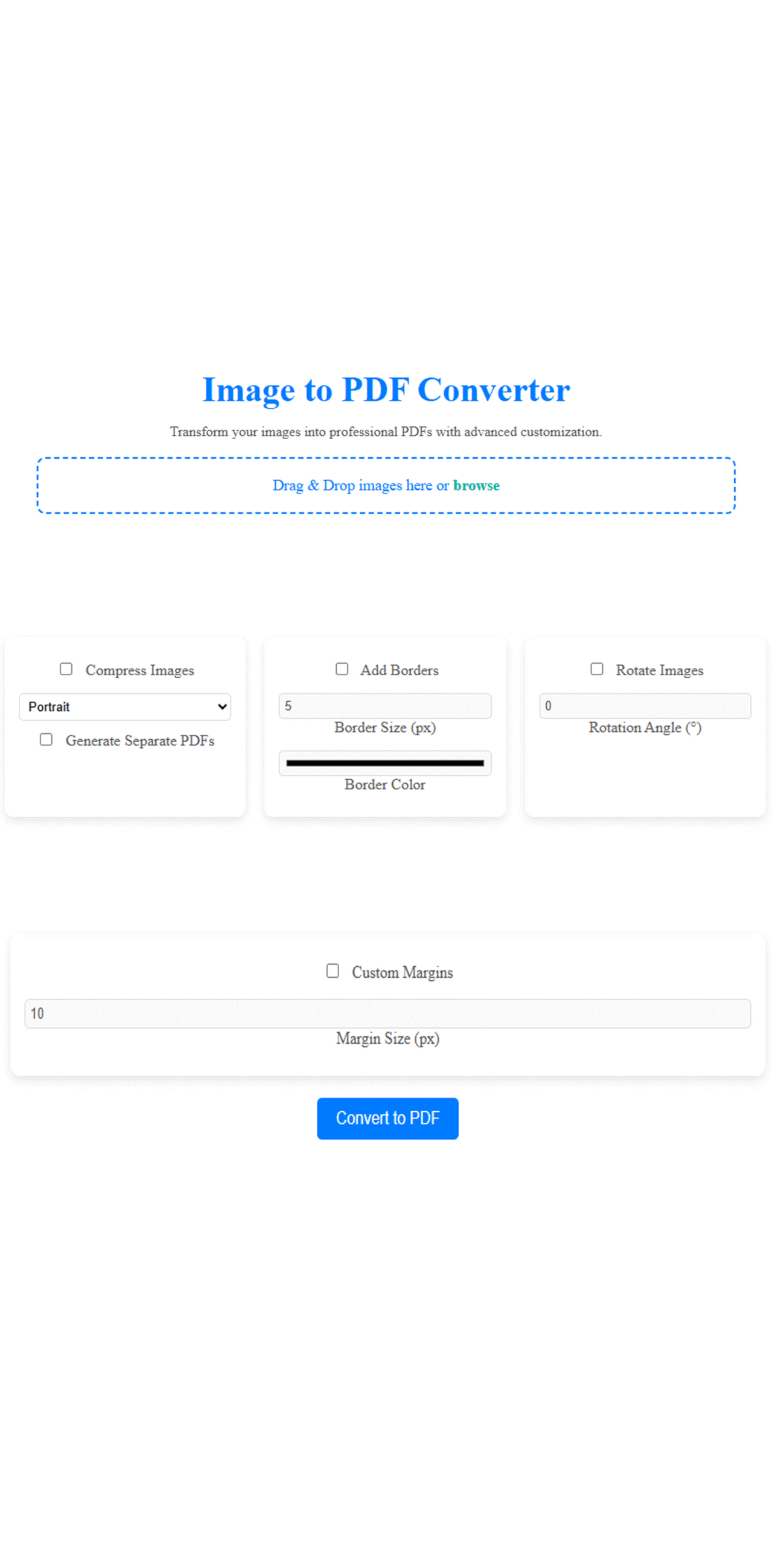 Image to PDF Converter